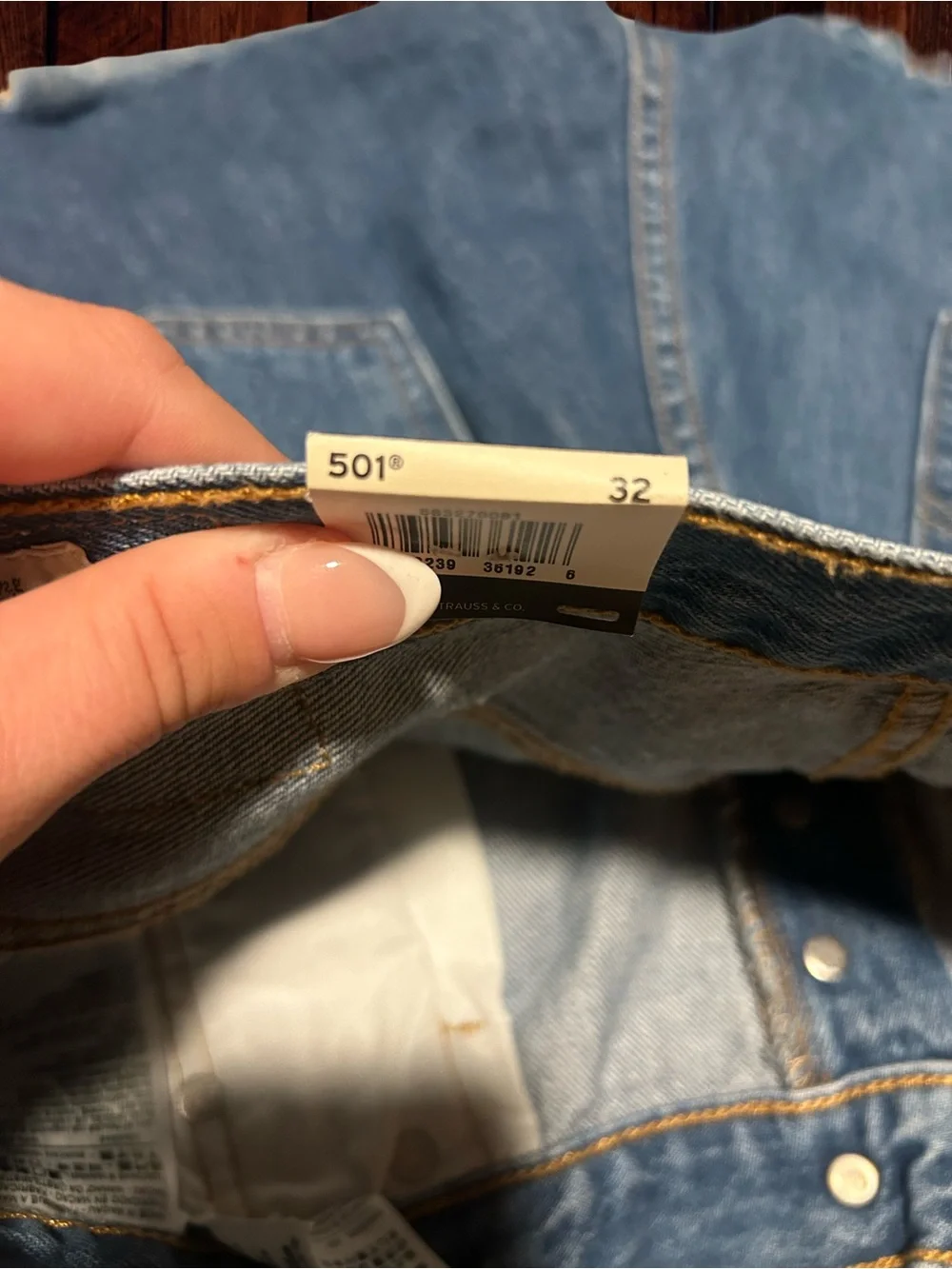 Levi's Blue Distressed High-Rise Denim Cutoff Shorts